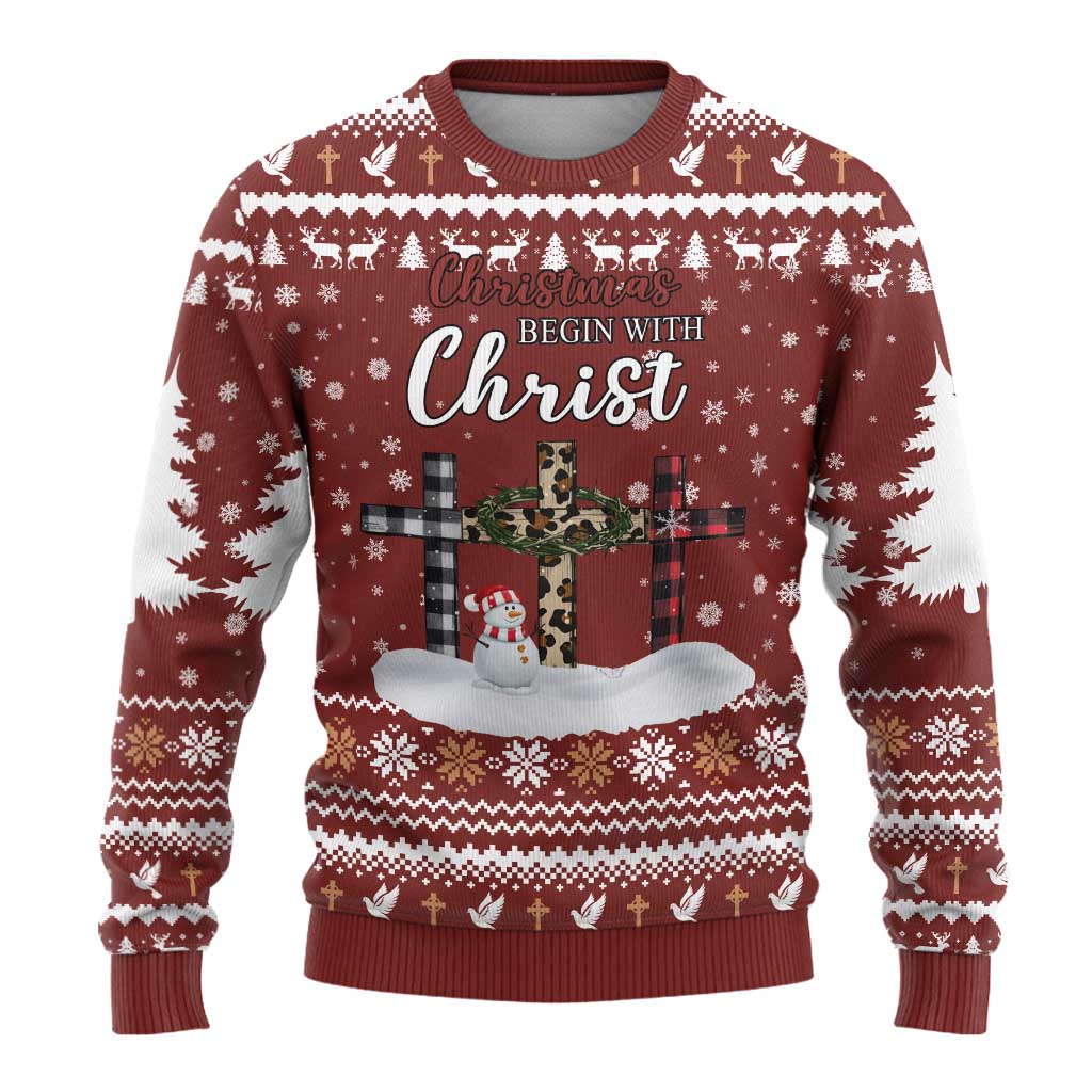 Christian Noel Christmas Ugly Christmas Sweater Xmas Holiday Patterns - Wonder Print Shop