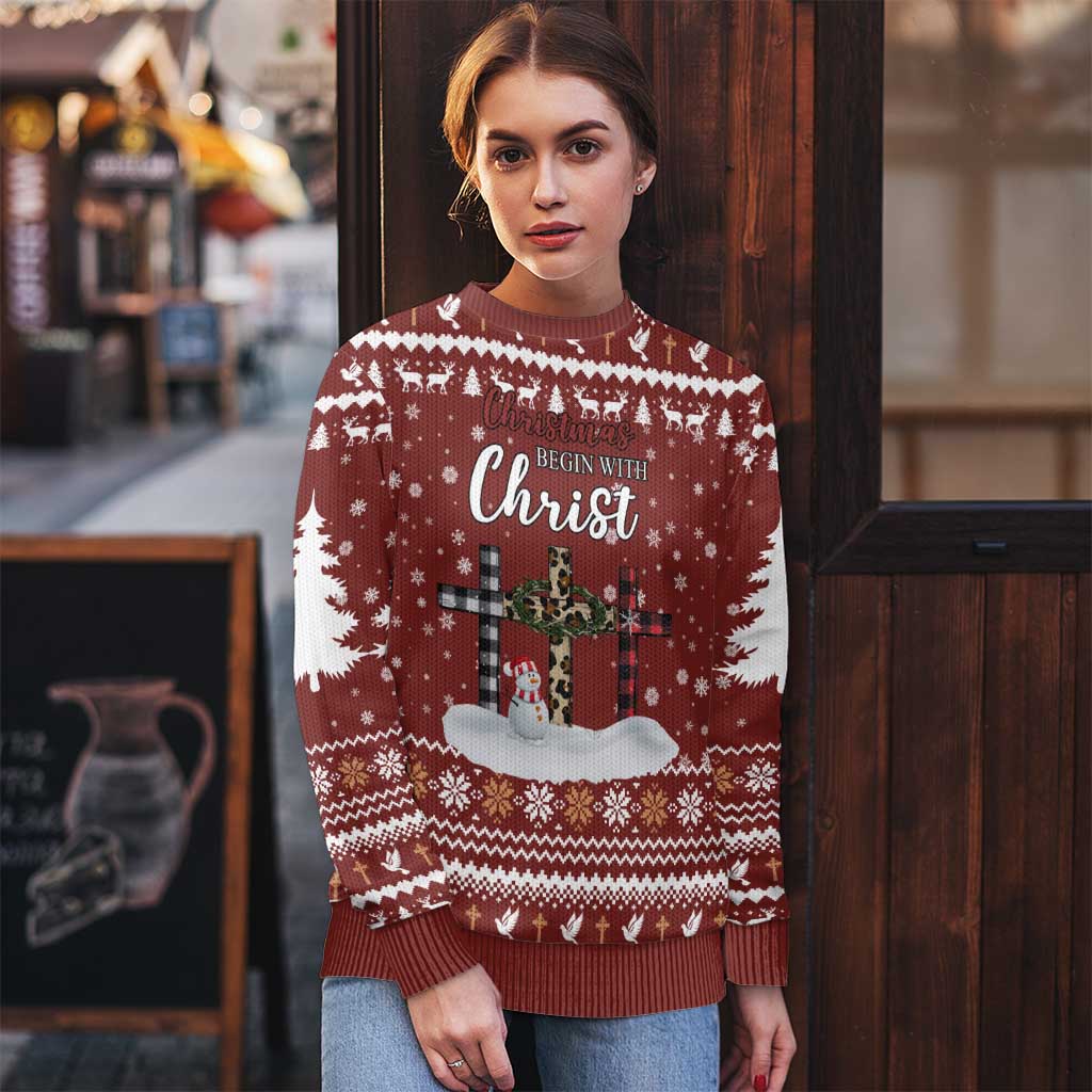 Christian Noel Christmas Ugly Christmas Sweater Xmas Holiday Patterns - Wonder Print Shop