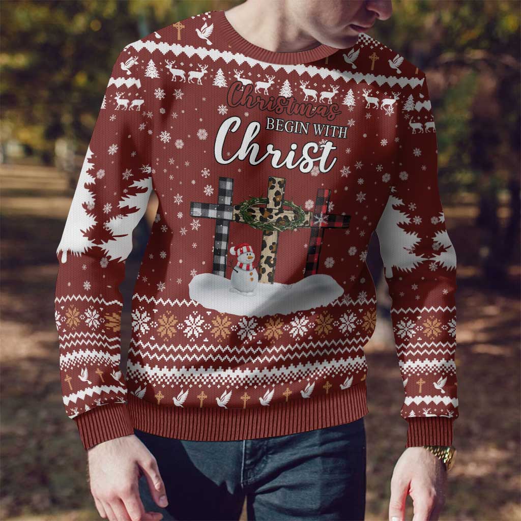 Christian Noel Christmas Ugly Christmas Sweater Xmas Holiday Patterns - Wonder Print Shop