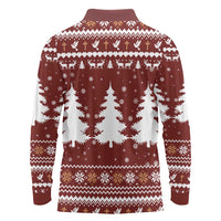 Christian Noel Christmas Long Sleeve Polo Shirt Xmas Holiday Patterns - Wonder Print Shop