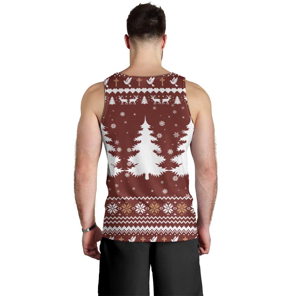 Christian Noel Christmas Men Tank Top Xmas Holiday Patterns - undefined