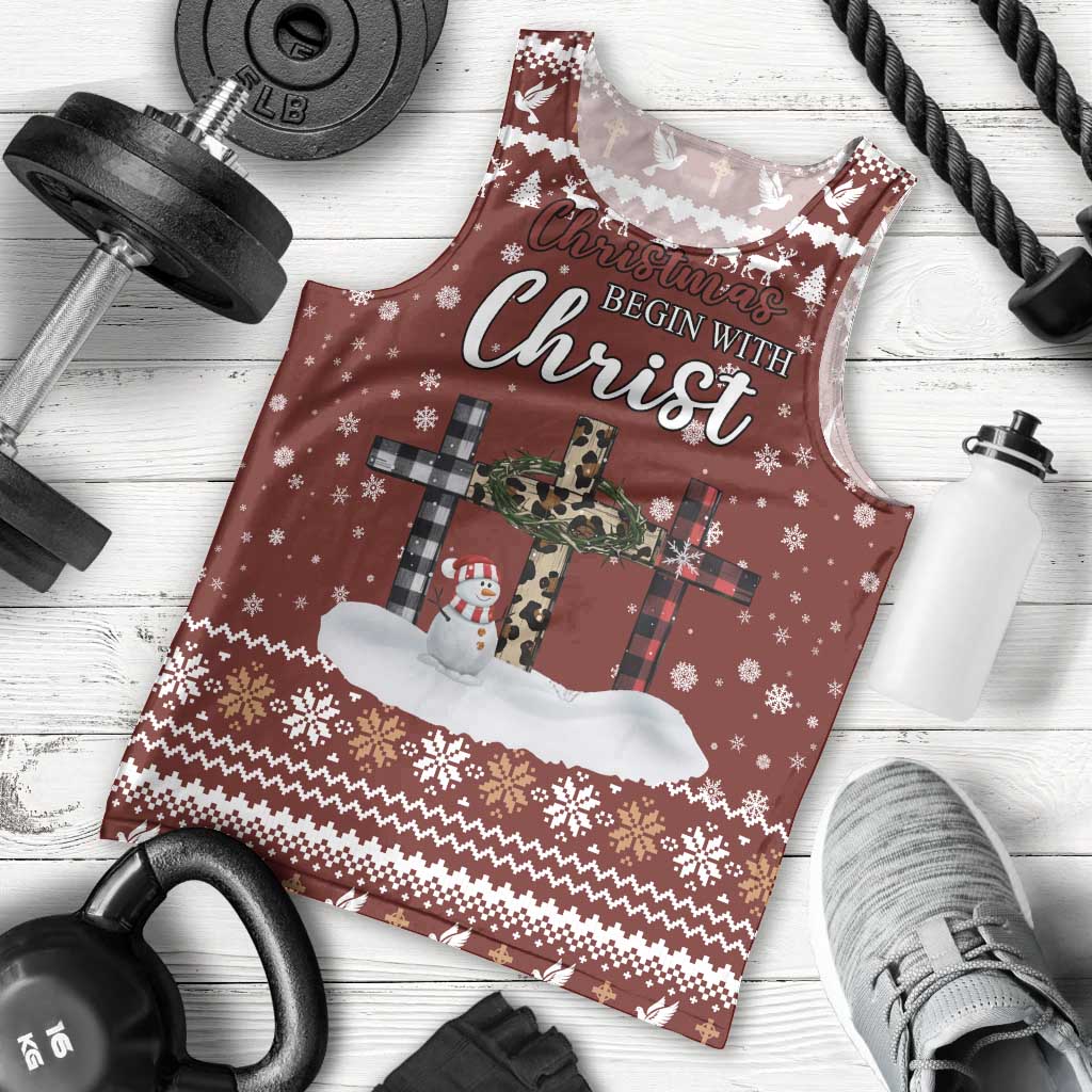 Christian Noel Christmas Men Tank Top Xmas Holiday Patterns - undefined