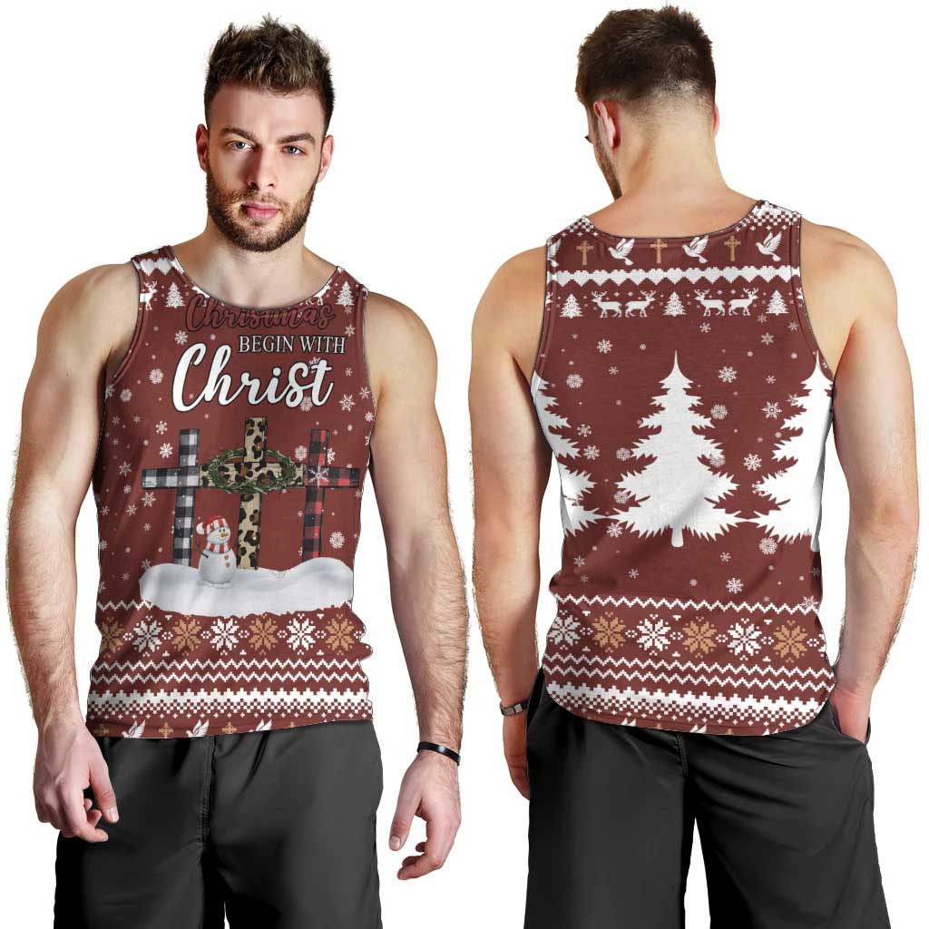 Christian Noel Christmas Men Tank Top Xmas Holiday Patterns - undefined