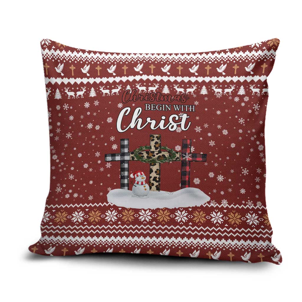 Christian Noel Christmas Pillow Cover Xmas Holiday Patterns - Wonder Print Shop
