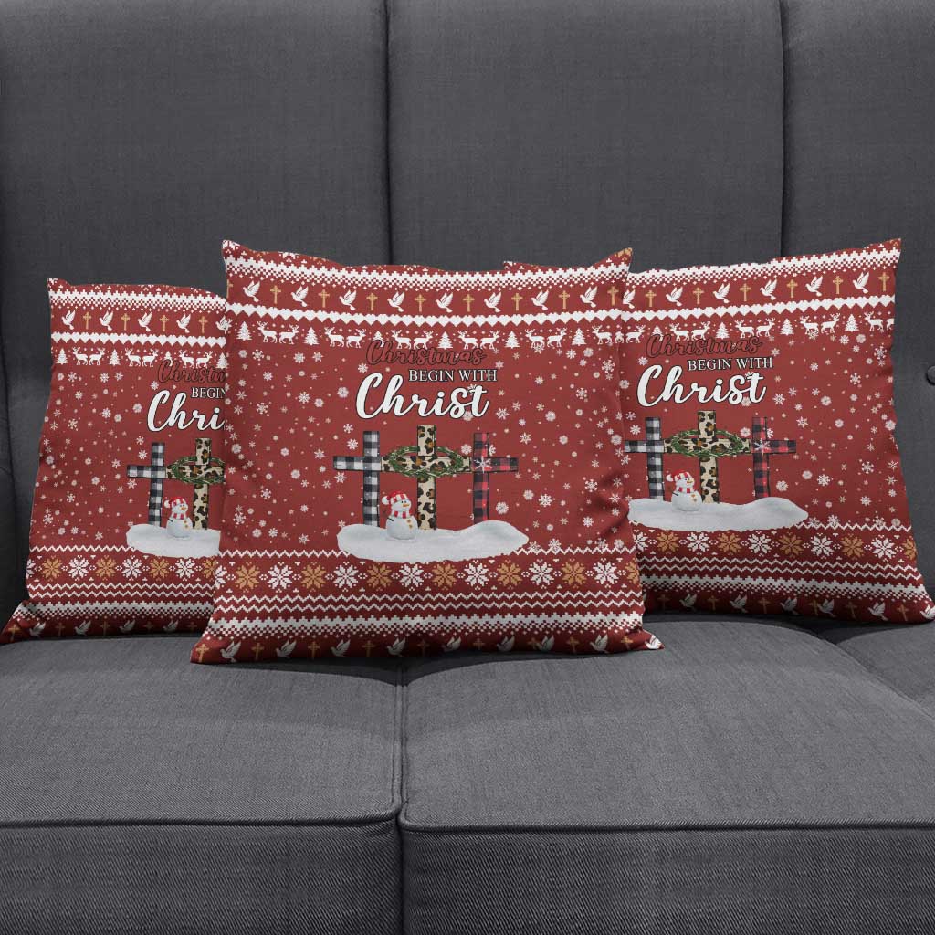 Christian Noel Christmas Pillow Cover Xmas Holiday Patterns - Wonder Print Shop