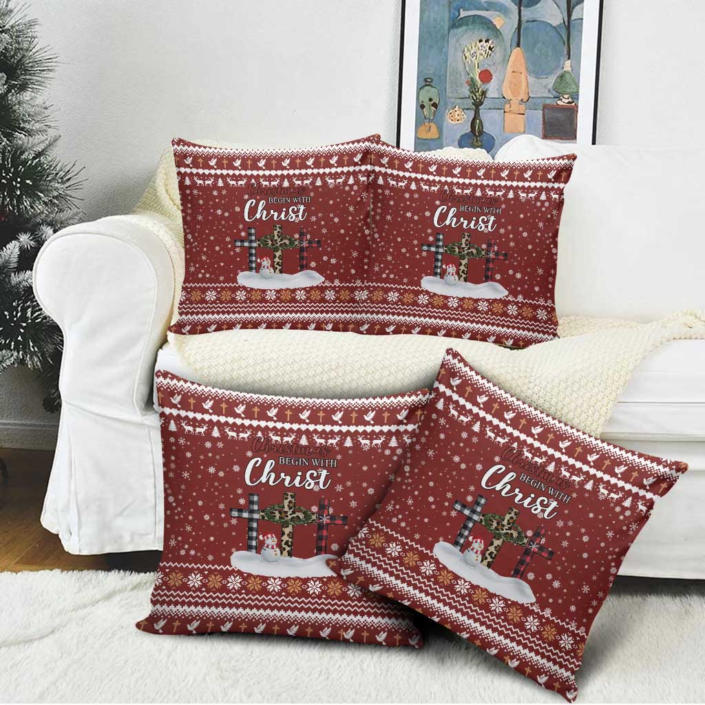 Christian Noel Christmas Pillow Cover Xmas Holiday Patterns - Wonder Print Shop
