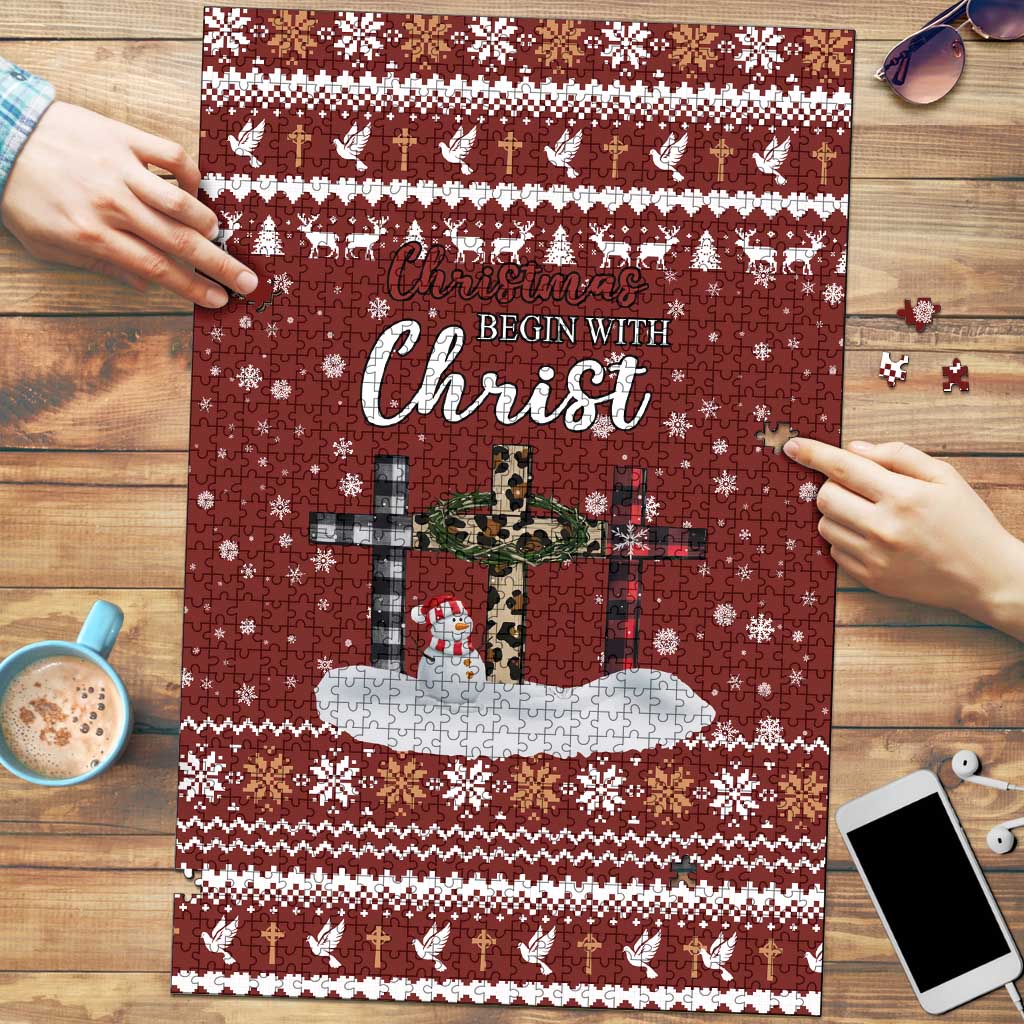 Christian Noel Christmas Puzzle Xmas Holiday Patterns - Wonder Print Shop