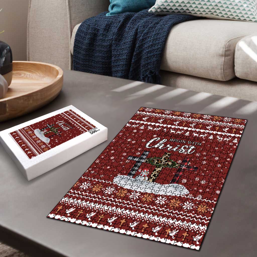 Christian Noel Christmas Puzzle Xmas Holiday Patterns - Wonder Print Shop