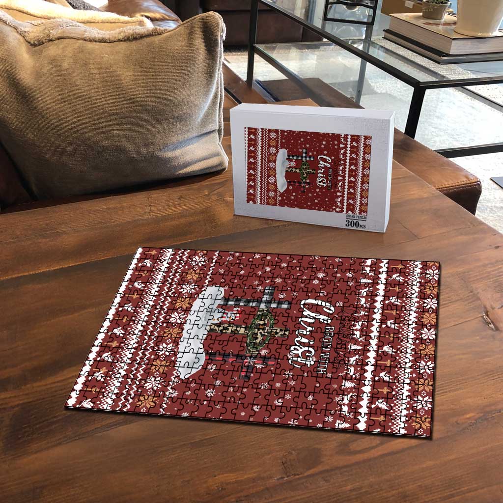 Christian Noel Christmas Puzzle Xmas Holiday Patterns - Wonder Print Shop