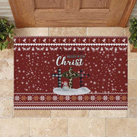 Christian Noel Christmas Rubber Doormat Xmas Holiday Patterns - undefined