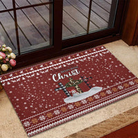 Christian Noel Christmas Rubber Doormat Xmas Holiday Patterns - undefined