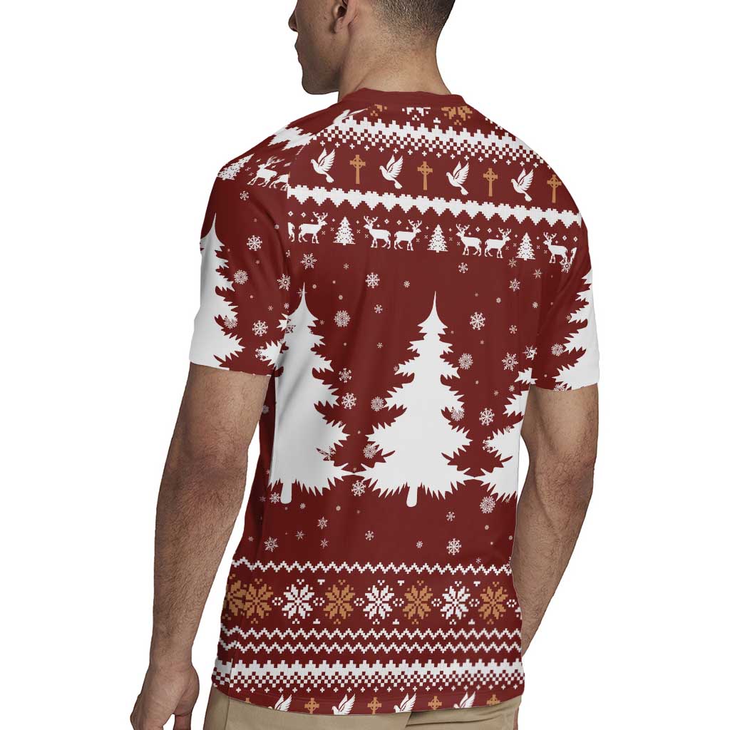 Christian Noel Christmas Rugby Jersey Xmas Holiday Patterns - Wonder Print Shop