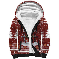 Christian Noel Christmas Sherpa Hoodie Xmas Holiday Patterns - Wonder Print Shop