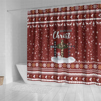 Christian Noel Christmas Shower Curtain Xmas Holiday Patterns - Wonder Print Shop