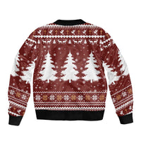 Christian Noel Christmas Sleeve Zip Bomber Jacket Xmas Holiday Patterns - Wonder Print Shop
