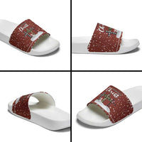 Christian Noel Christmas Slide Sandals Xmas Holiday Patterns - Wonder Print Shop