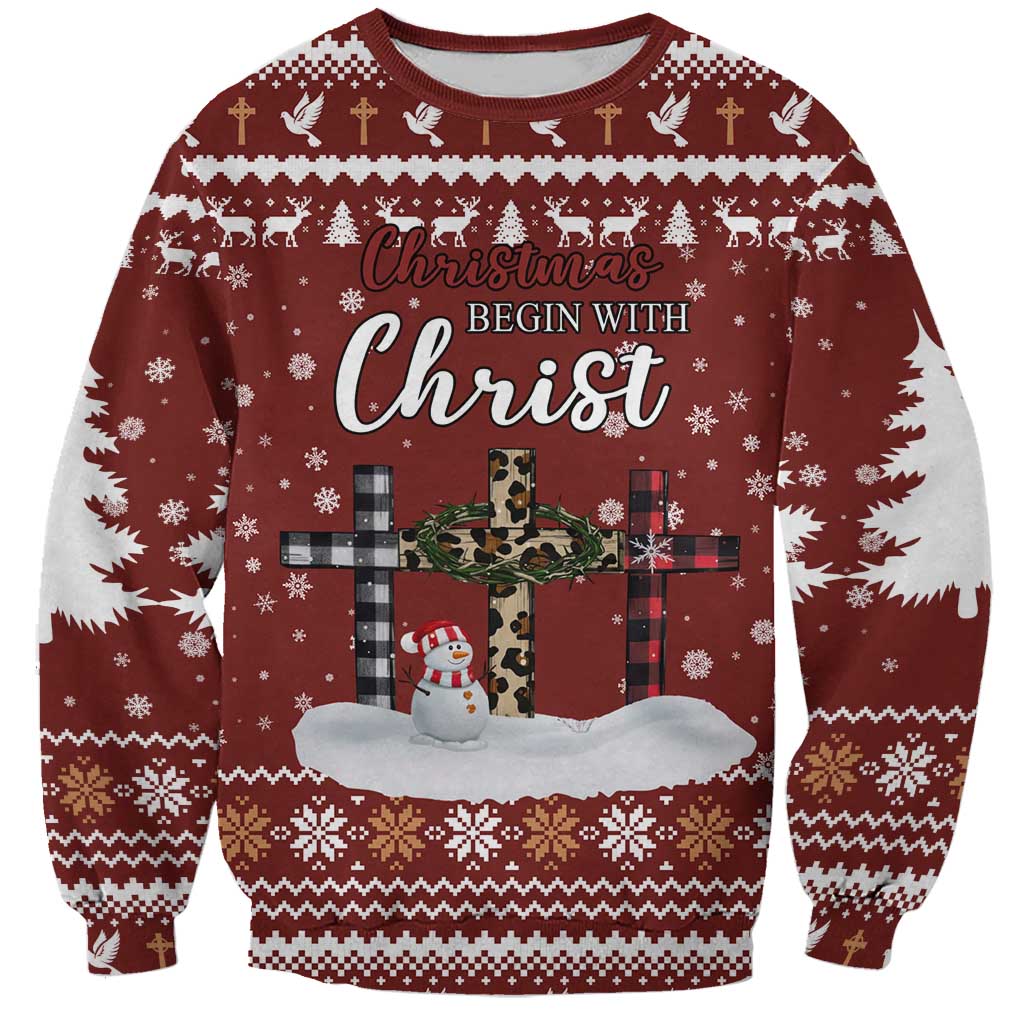 Christian Noel Christmas Sweatshirt Xmas Holiday Patterns - Wonder Print Shop