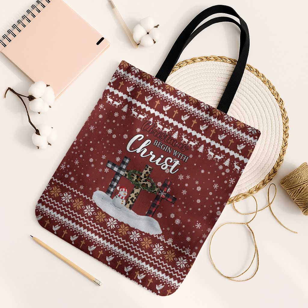 Christian Noel Christmas Tote Bag Xmas Holiday Patterns - Wonder Print Shop