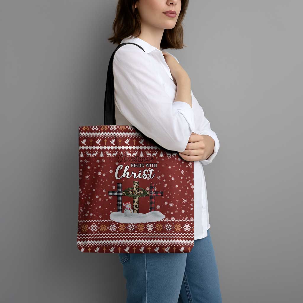 Christian Noel Christmas Tote Bag Xmas Holiday Patterns - Wonder Print Shop