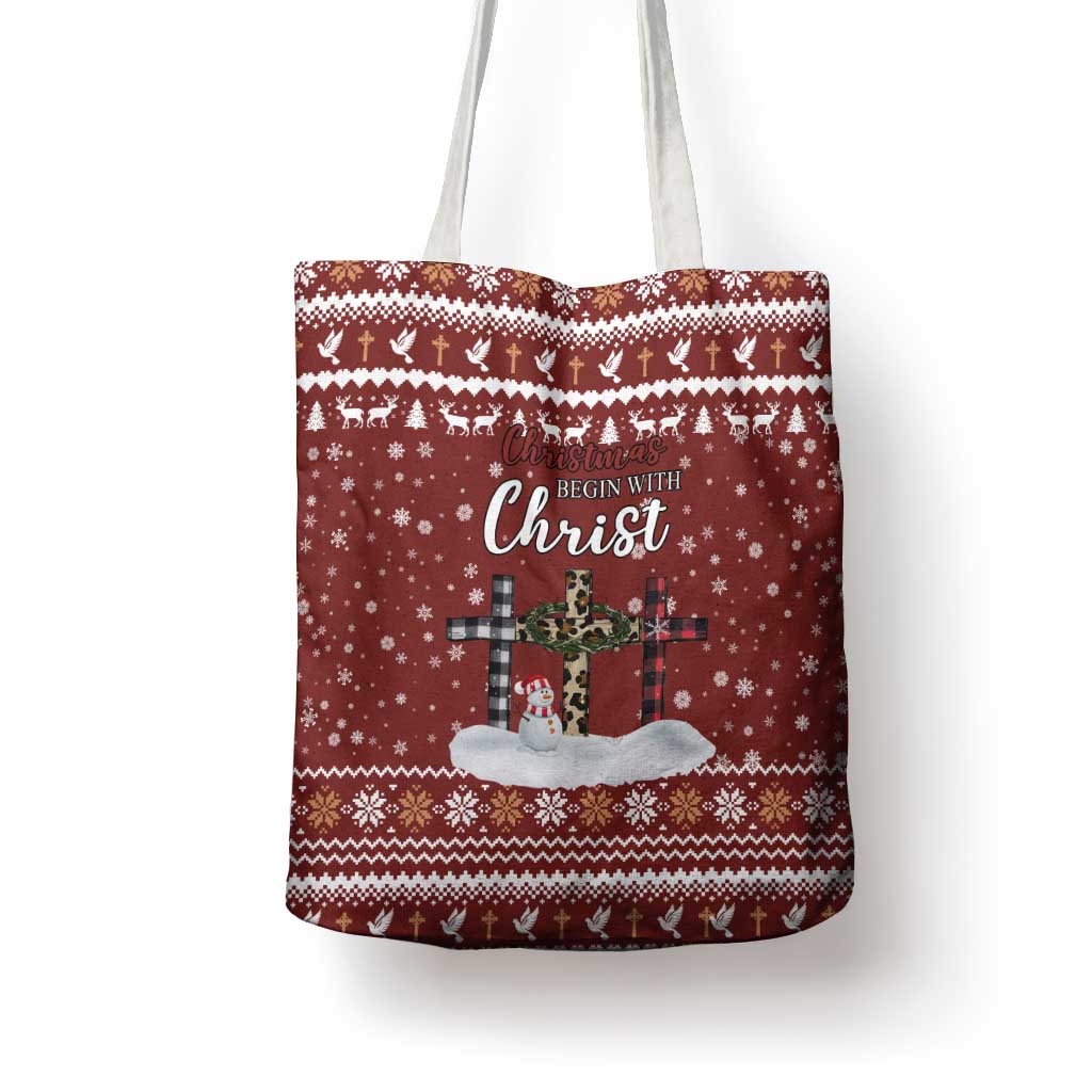 Christian Noel Christmas Tote Bag Xmas Holiday Patterns - Wonder Print Shop