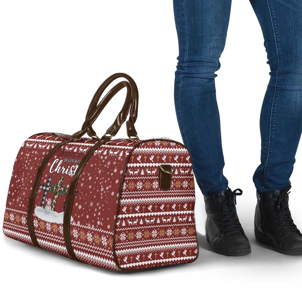 Christian Noel Christmas Travel Bag Xmas Holiday Patterns - Wonder Print Shop