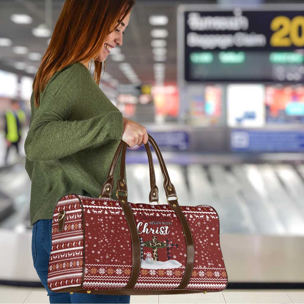 Christian Noel Christmas Travel Bag Xmas Holiday Patterns - Wonder Print Shop