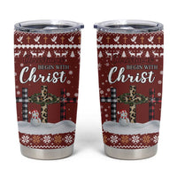 Christian Noel Christmas Tumbler Cup Xmas Holiday Patterns - Wonder Print Shop