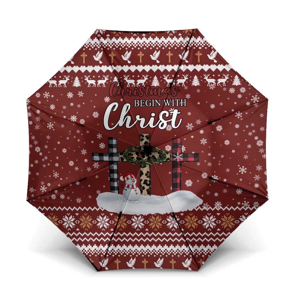 Christian Noel Christmas Umbrella Xmas Holiday Patterns - Wonder Print Shop