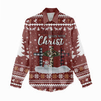 Christian Noel Christmas Women Casual Shirt Xmas Holiday Patterns - Wonder Print Shop