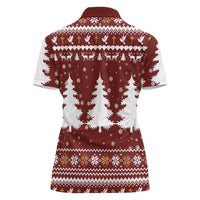Christian Noel Christmas Women Polo Shirt Xmas Holiday Patterns - Wonder Print Shop