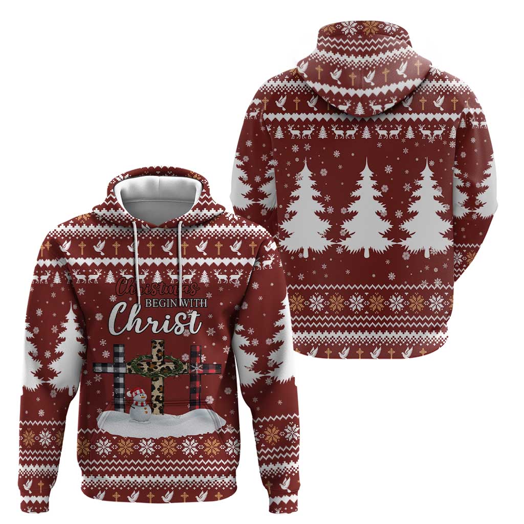 Christian Noel Christmas Zip Hoodie Xmas Holiday Patterns - Wonder Print Shop