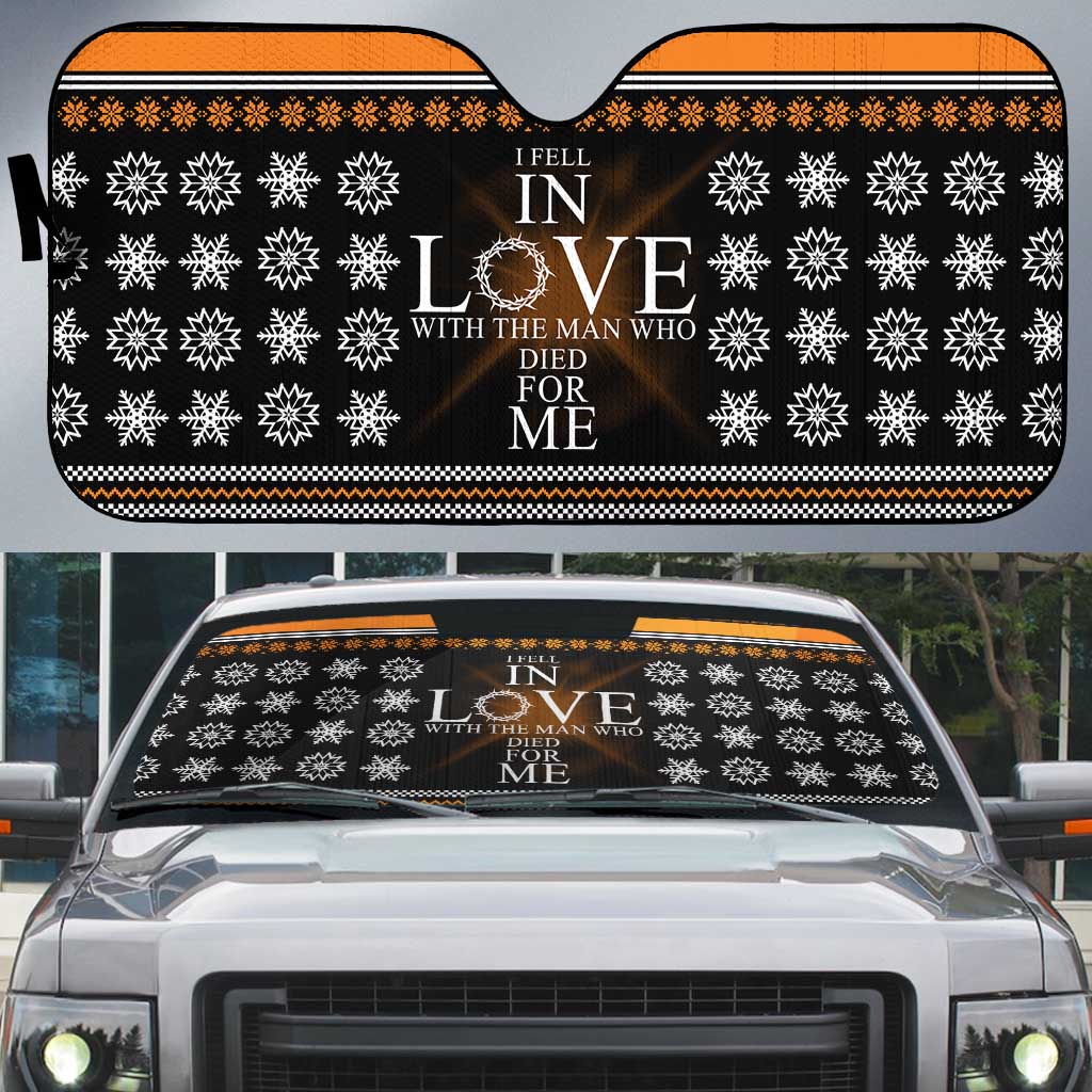 Christian Xmas Christmas Auto Sun Shade Xmas Holiday Patterns