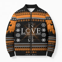 Christian Xmas Christmas Bomber Puffer Jacket Xmas Holiday Patterns