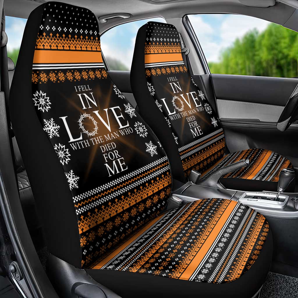 Christian Xmas Christmas Car Seat Cover Xmas Holiday Patterns - Wonder Print Shop