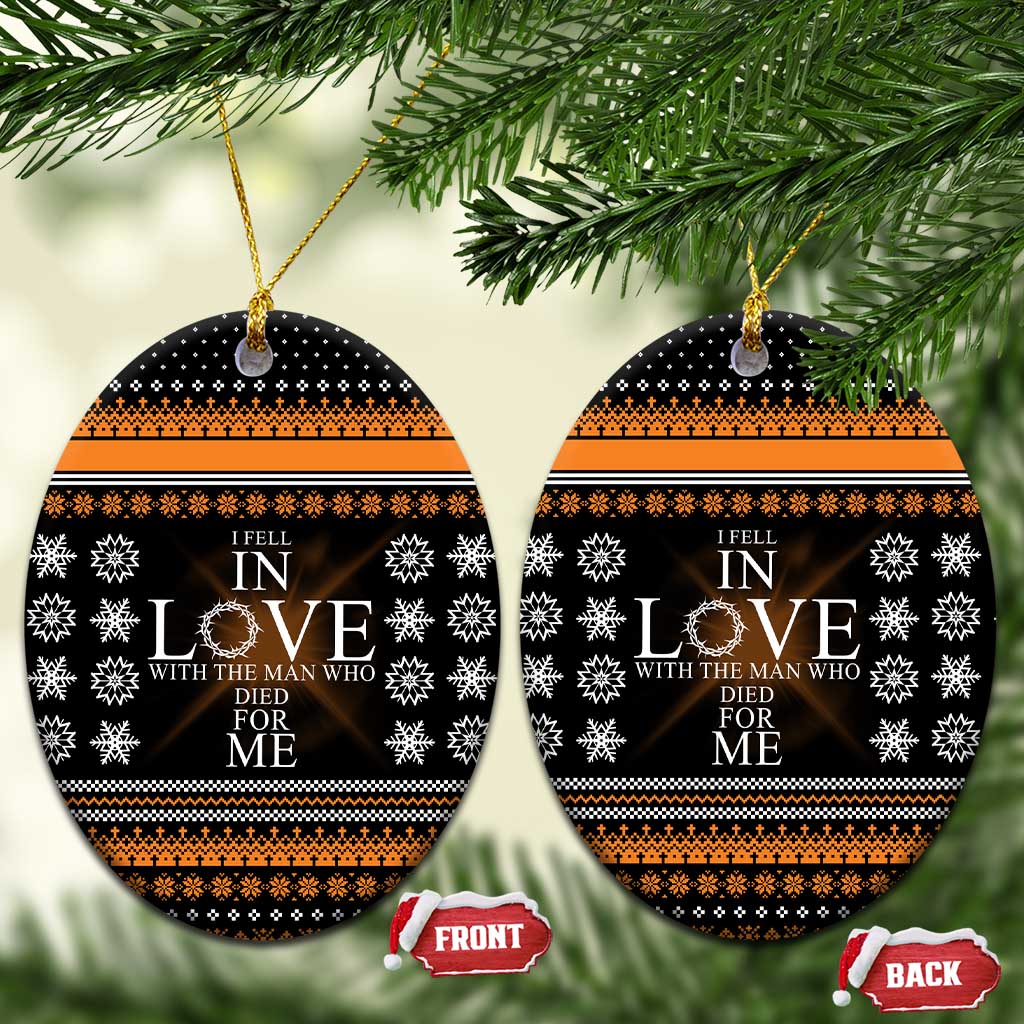 Christian Xmas Christmas Ceramic Ornament Xmas Holiday Patterns - Wonder Print Shop