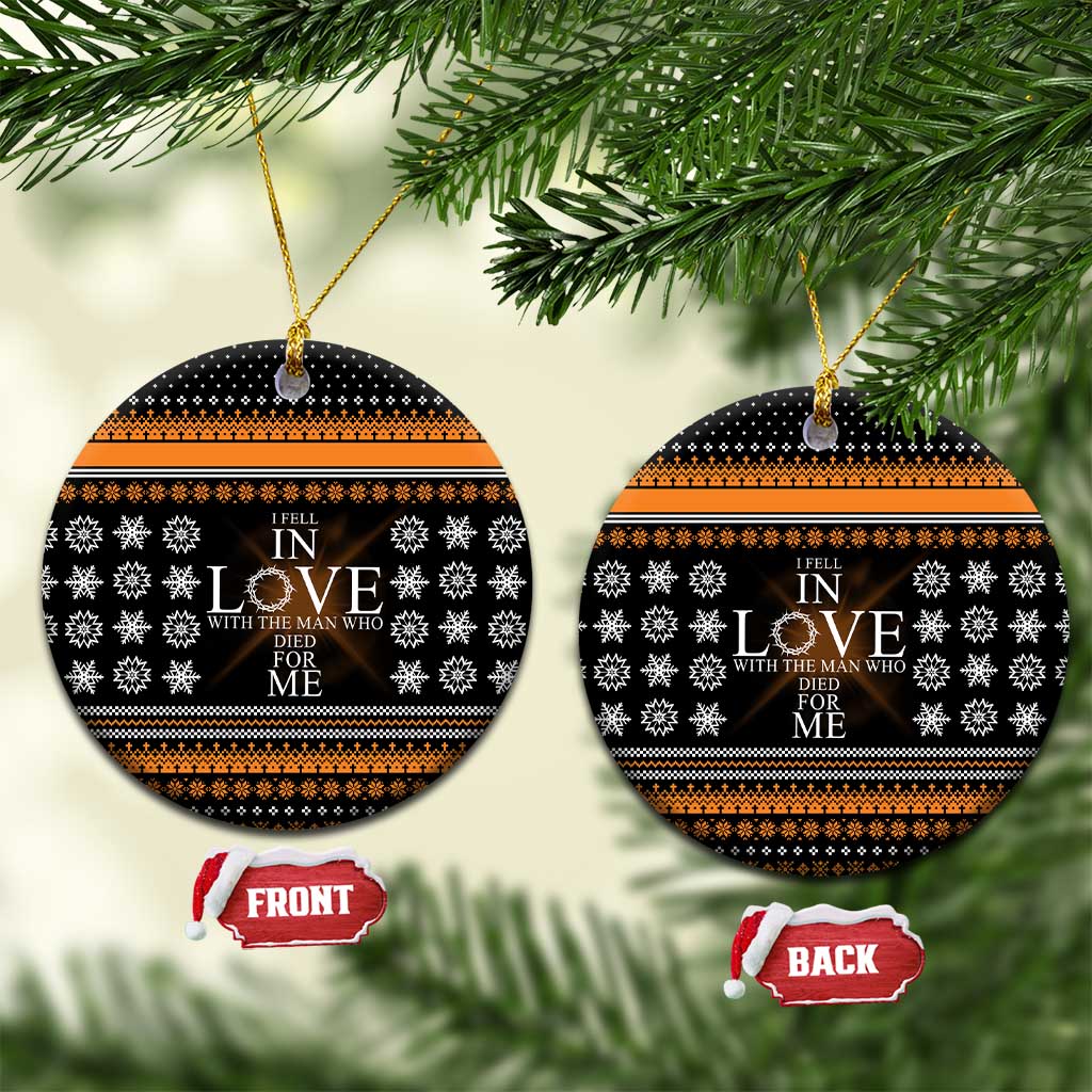 Christian Xmas Christmas Ceramic Ornament Xmas Holiday Patterns - Wonder Print Shop