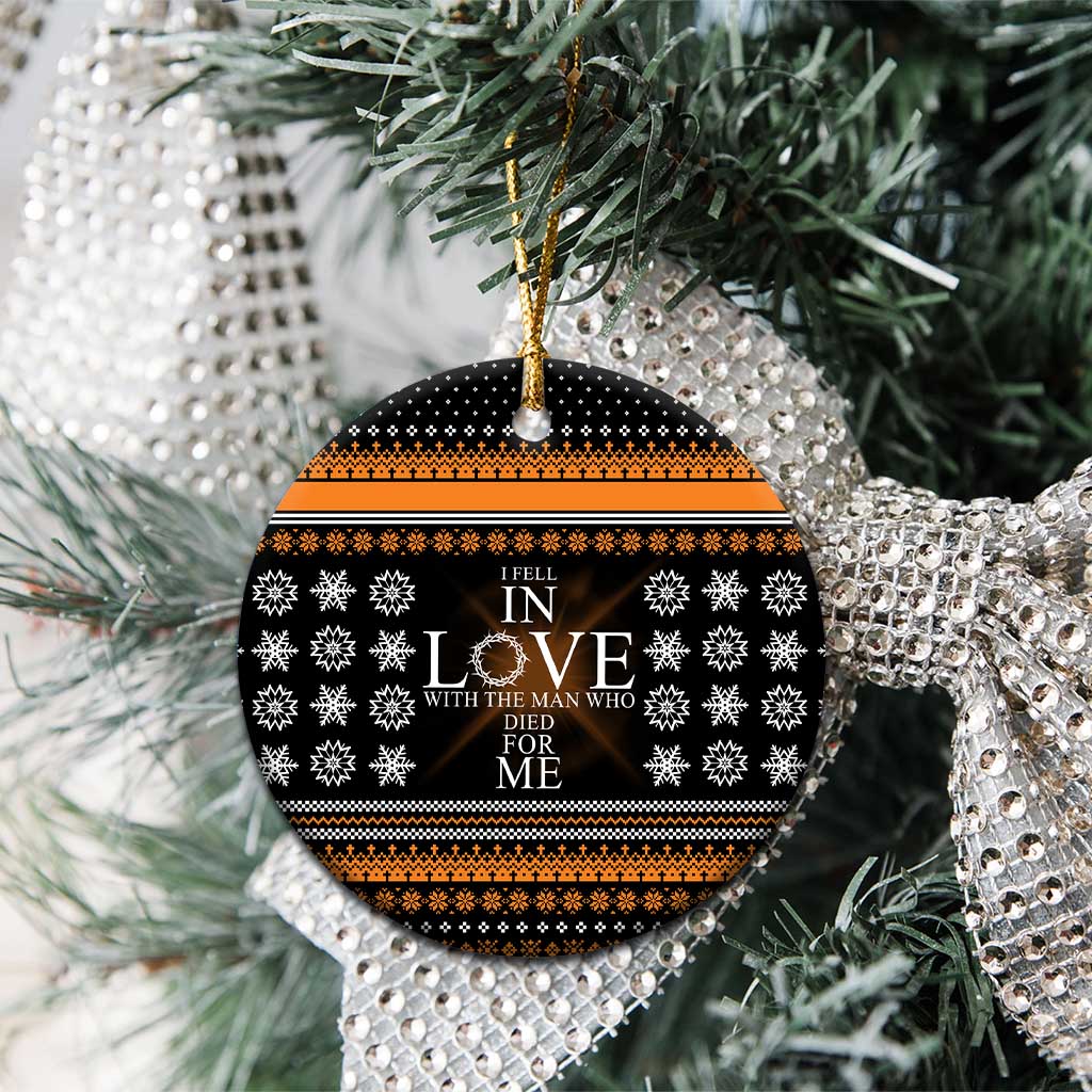 Christian Xmas Christmas Ceramic Ornament Xmas Holiday Patterns - Wonder Print Shop