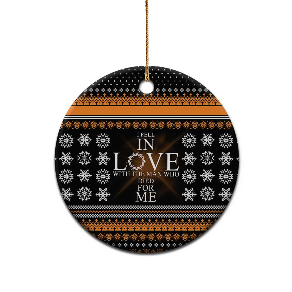 Christian Xmas Christmas Ceramic Ornament Xmas Holiday Patterns - Wonder Print Shop