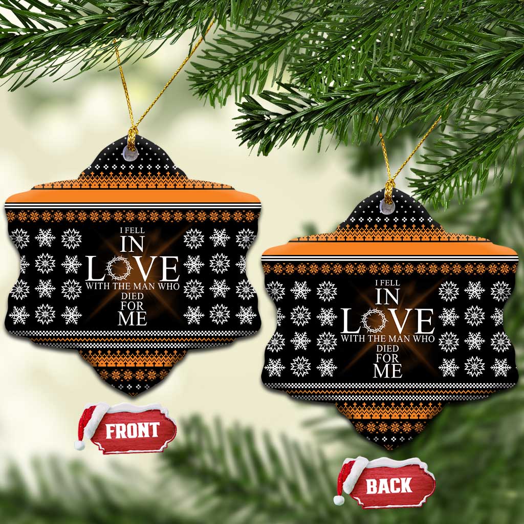 Christian Xmas Christmas Ceramic Ornament Xmas Holiday Patterns - Wonder Print Shop