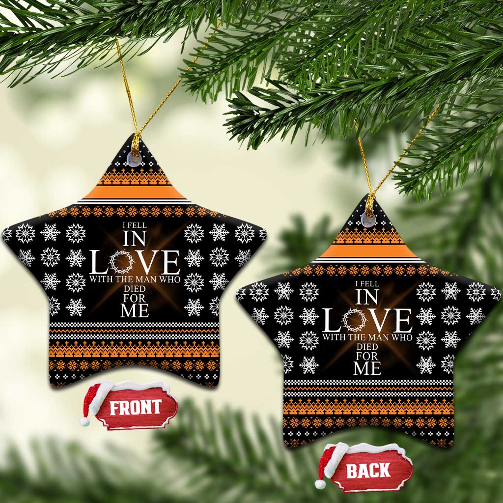 Christian Xmas Christmas Ceramic Ornament Xmas Holiday Patterns - Wonder Print Shop