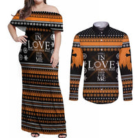 Christian Xmas Christmas Couples Matching Off Shoulder Maxi Dress and Long Sleeve Button Shirt Xmas Holiday Patterns