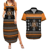 Christian Xmas Christmas Couples Matching Summer Maxi Dress and Hawaiian Shirt Xmas Holiday Patterns