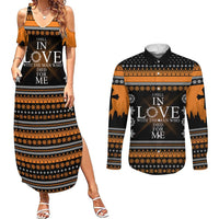 Christian Xmas Christmas Couples Matching Summer Maxi Dress and Long Sleeve Button Shirt Xmas Holiday Patterns