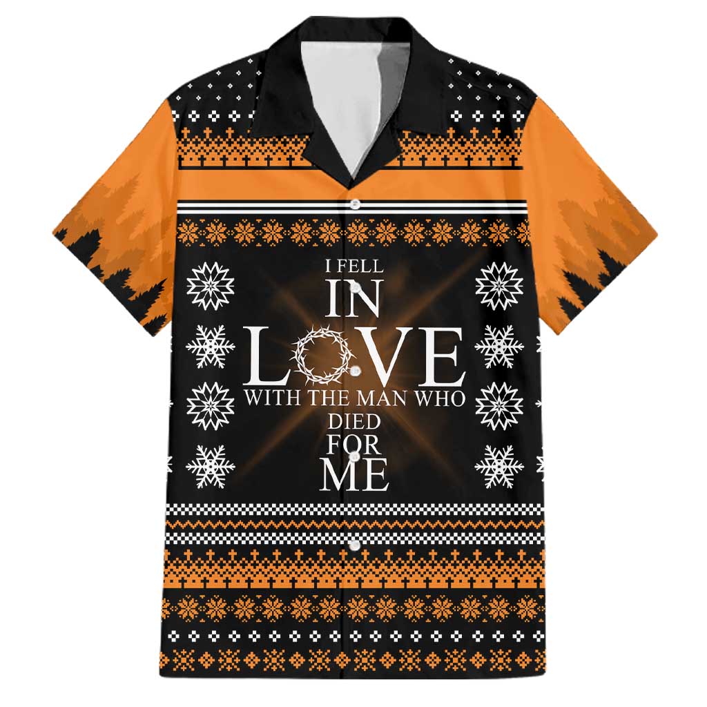 Christian Xmas Christmas Family Matching Off The Shoulder Long Sleeve Dress and Hawaiian Shirt Xmas Holiday Patterns