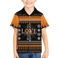 Christian Xmas Christmas Family Matching Off The Shoulder Long Sleeve Dress and Hawaiian Shirt Xmas Holiday Patterns