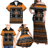 Christian Xmas Christmas Family Matching Off Shoulder Maxi Dress and Hawaiian Shirt Xmas Holiday Patterns