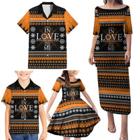 Christian Xmas Christmas Family Matching Puletasi and Hawaiian Shirt Xmas Holiday Patterns
