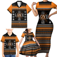 Christian Xmas Christmas Family Matching Short Sleeve Bodycon Dress and Hawaiian Shirt Xmas Holiday Patterns