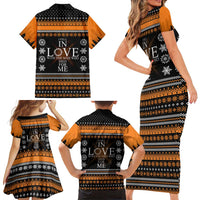 Christian Xmas Christmas Family Matching Short Sleeve Bodycon Dress and Hawaiian Shirt Xmas Holiday Patterns