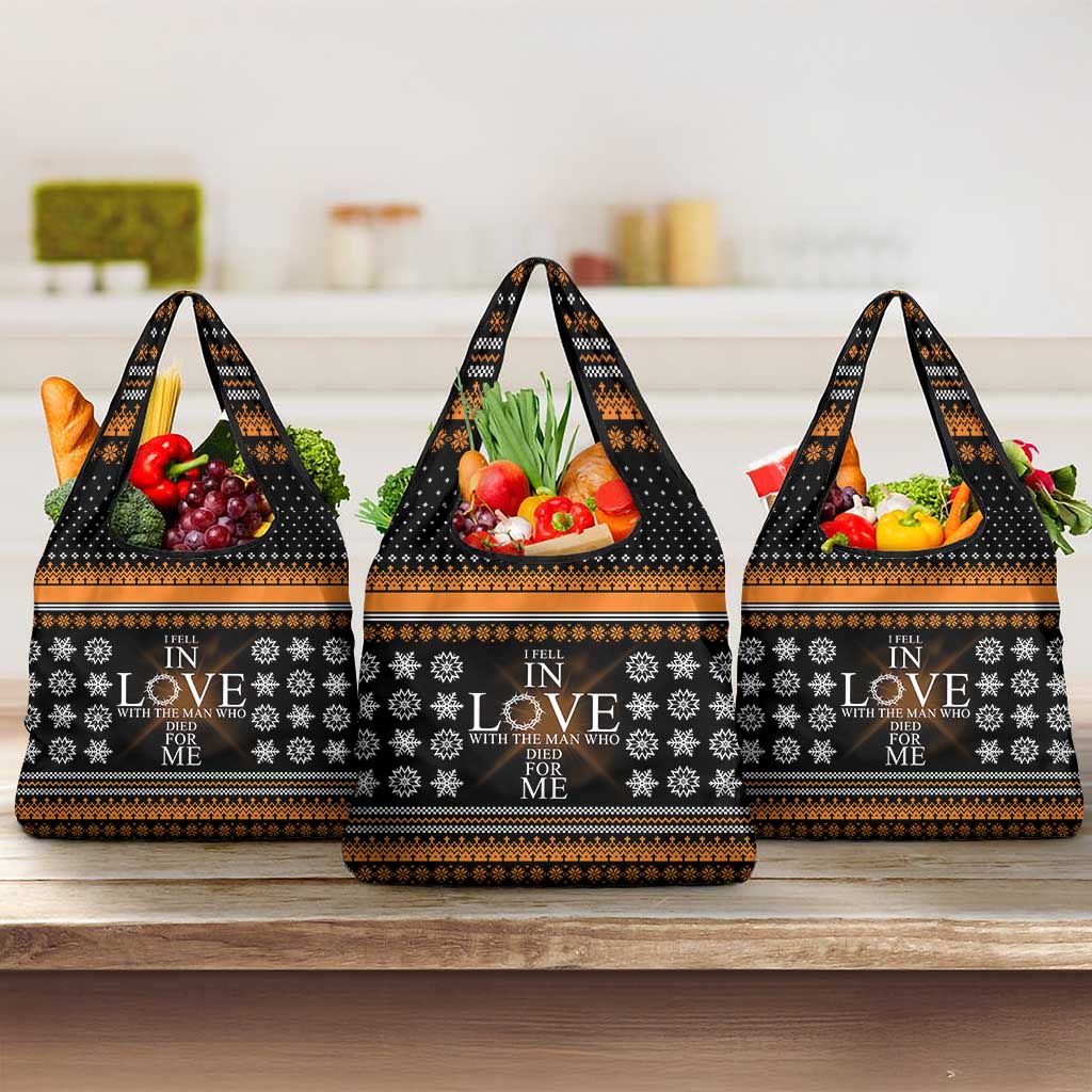 Christian Xmas Christmas Grocery Bag Xmas Holiday Patterns